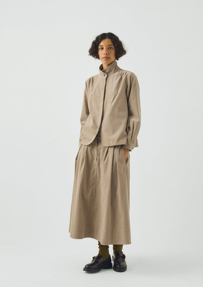 A Line Cotton Needlecord Skirt | Dune