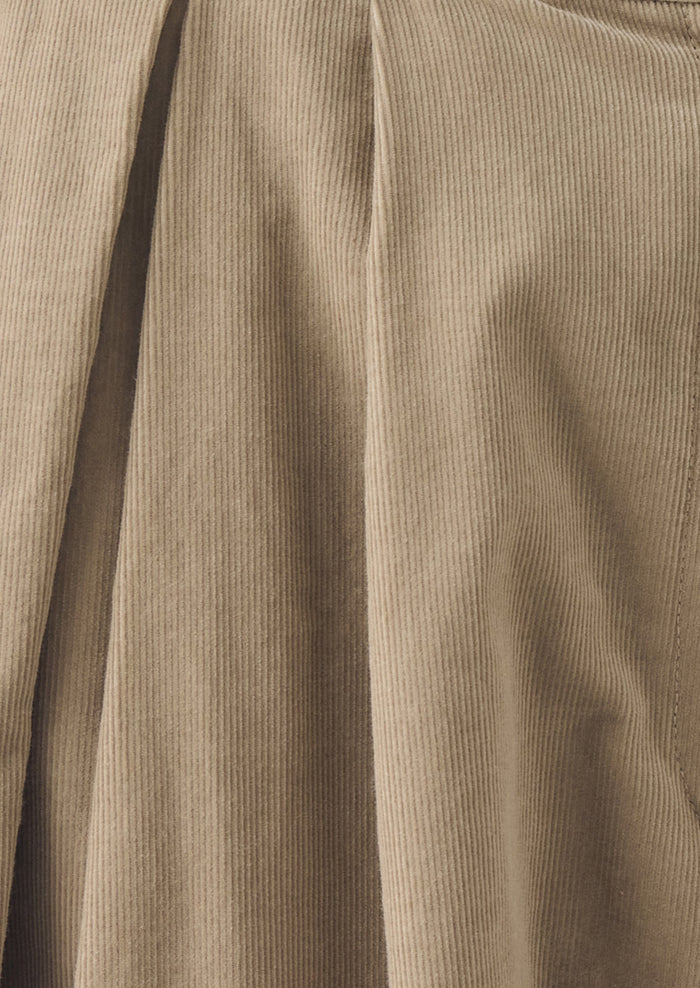 A Line Cotton Needlecord Skirt | Dune