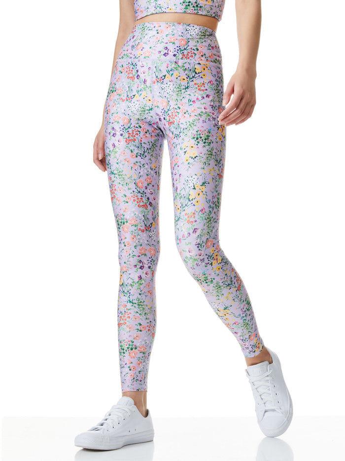 AARON HIGH WAIST LEGGING - COASTAL GARDENS LAVENDER