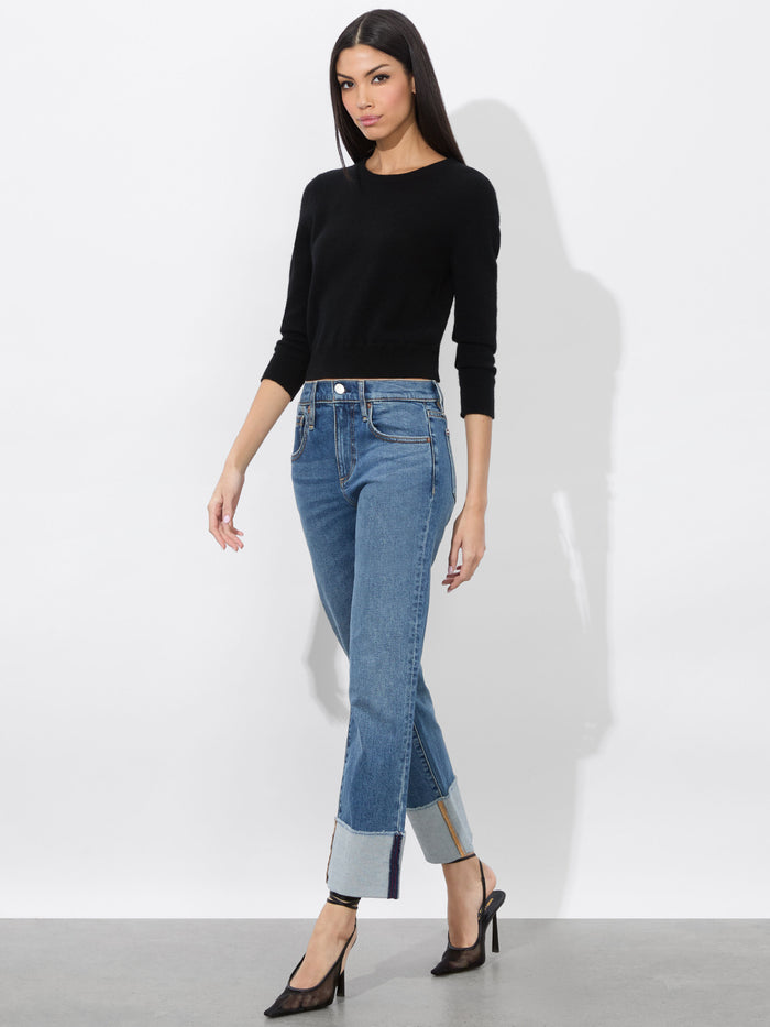 ABILENE CUFFED JEAN - LOLA BLUE