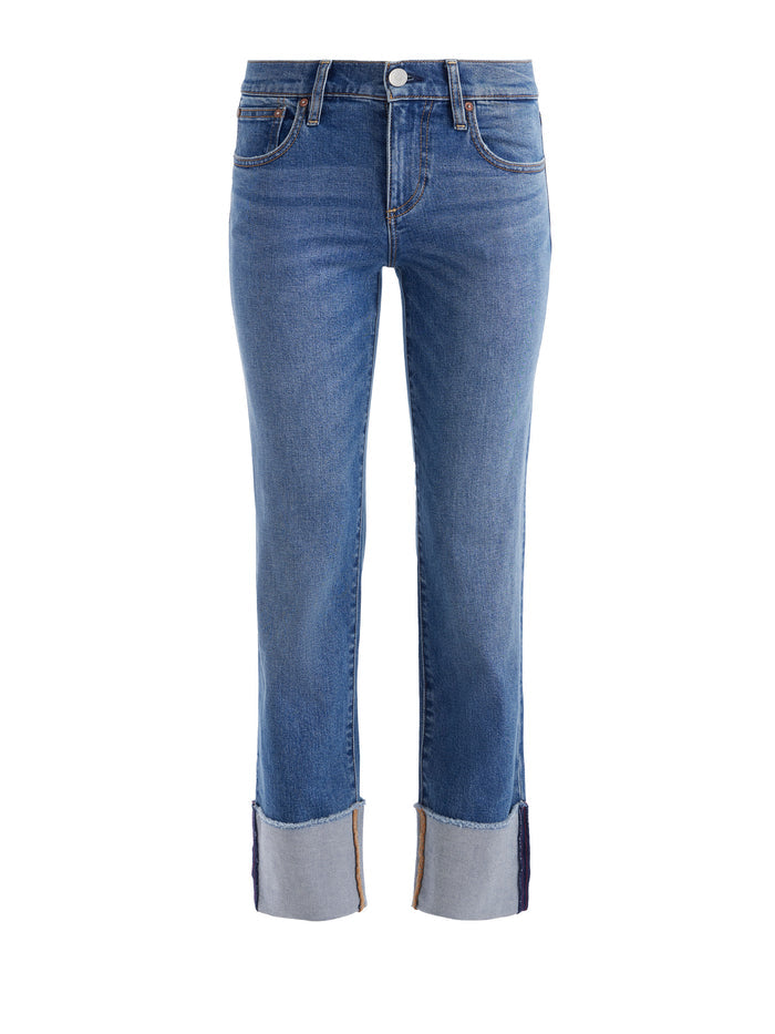ABILENE CUFFED JEAN - LOLA BLUE