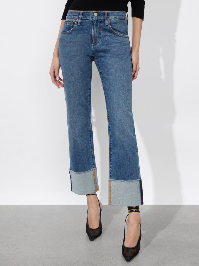 ABILENE CUFFED JEAN - LOLA BLUE