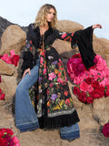 ADALIA RUFFLE MAXI ROBE - SECRET GARDEN