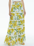AISHA TIERED MAXI SKIRT - STARGAZER MULTI LG