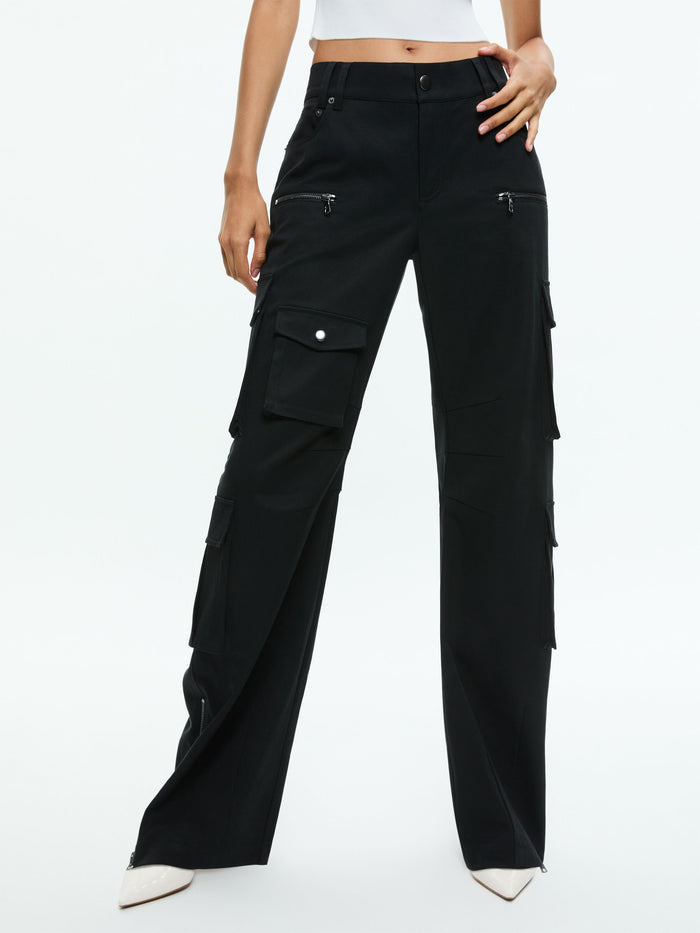 AKERS OVERSIZED CARGO PANT - BLACK