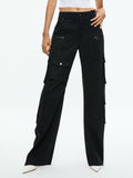 AKERS OVERSIZED CARGO PANT - BLACK