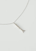 Alba Silver Fish Pendant Necklace | Silver
