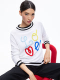 ALBINA LOVE PULLOVER - SOFT WHITE/BLACK