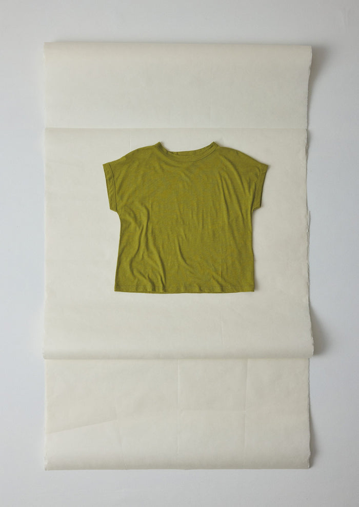 Alda Cotton Easy Tee | Olive