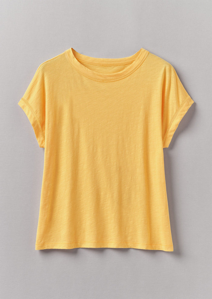 Alda Cotton Easy Tee | Papaya