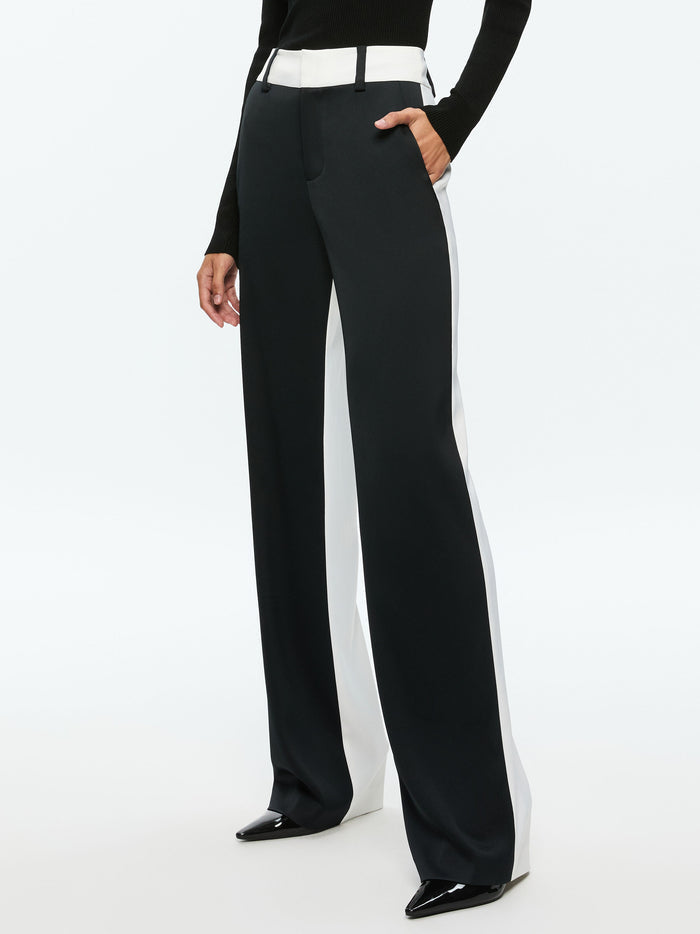 ALEXANDER TROUSER - BLACK/OFF WHITE