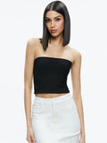 ALISON FULL LENGTH TUBE TOP - BLACK