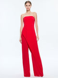 ALONDRA JUMPSUIT - BRIGHT RUBY