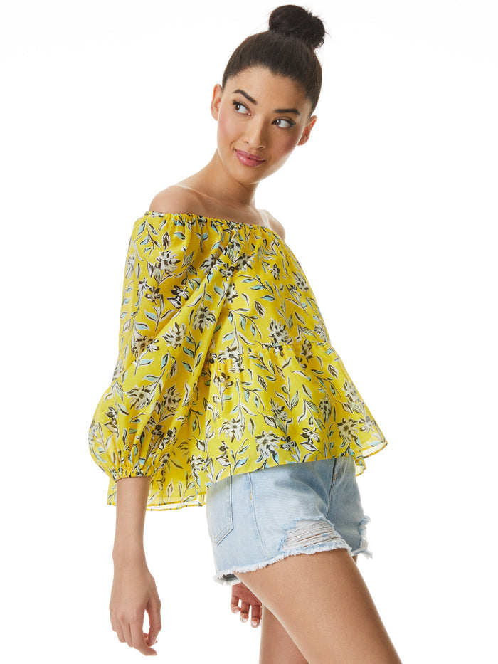 ALTA OFF THE SHOULDER BLOUSE - FREE SWINGING SUNBEAM