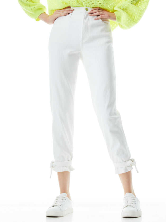 AMAZING HIGH RISE TIE PANT - ROGUE