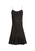 ANDALASIA SUEDE FT FLR SLVS DS - BLACK