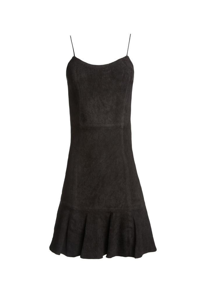ANDALASIA SUEDE FT FLR SLVS DS - BLACK