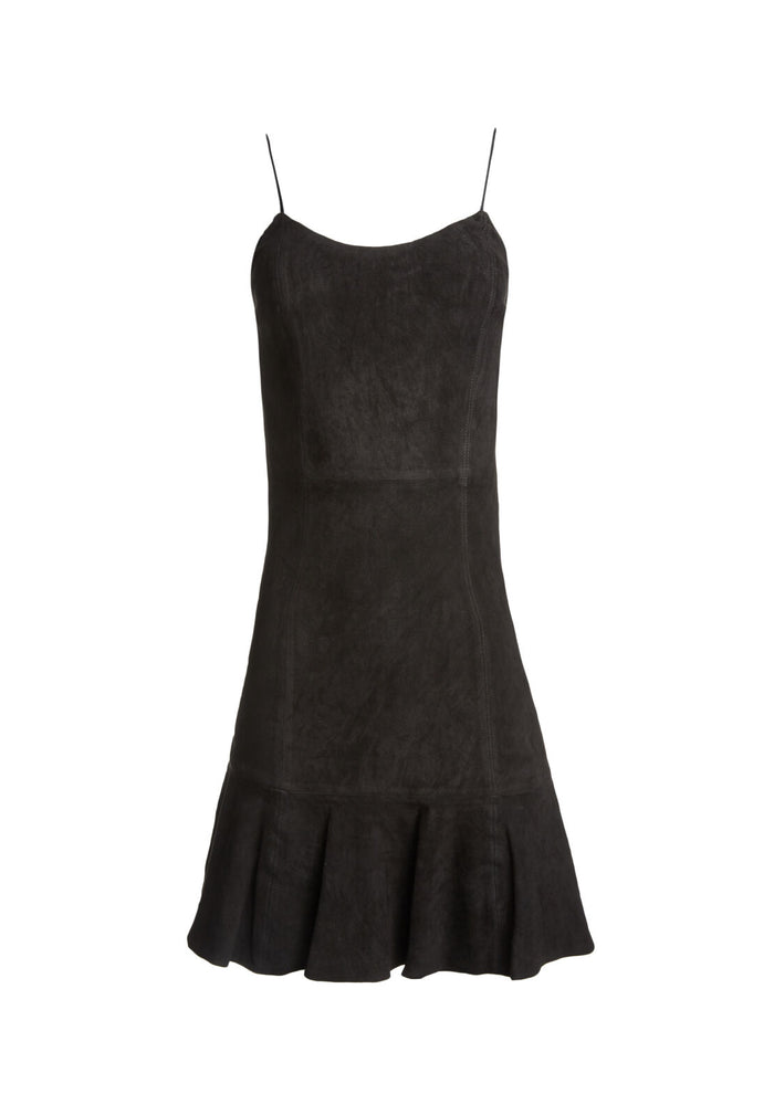 ANDALASIA SUEDE FT FLR SLVS DS - BLACK