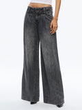 ANDERS LOW RISE PLEATED JEAN - GEORGIA VINTAGE BLACK