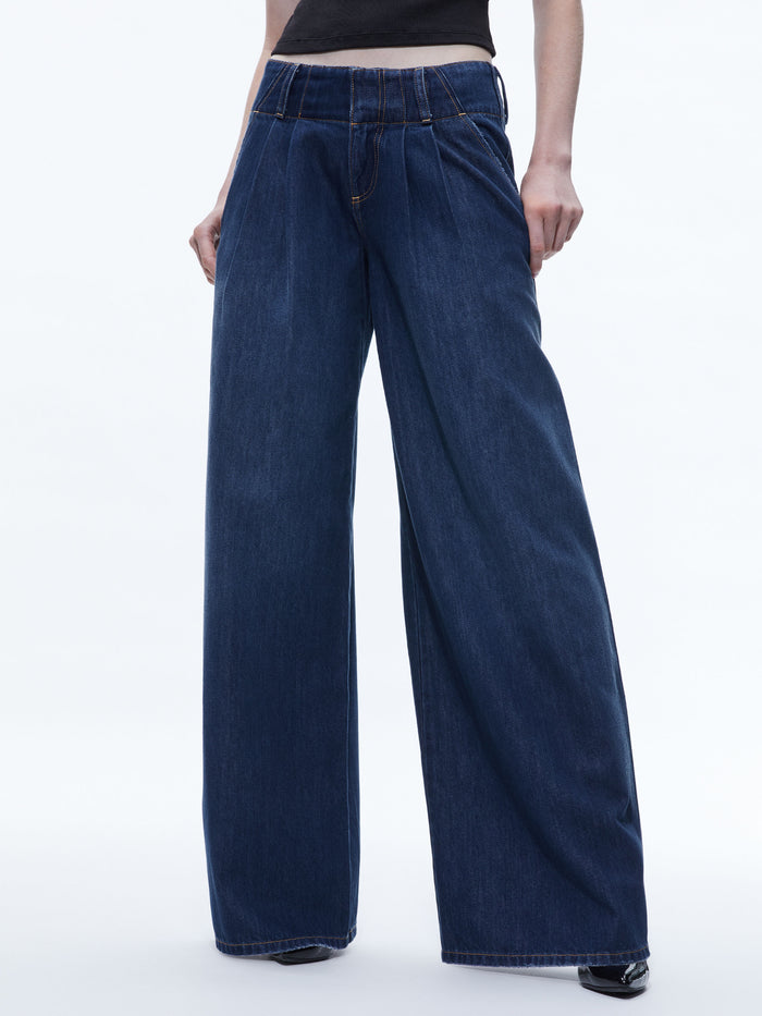 ANDERS LOW RISE PLEATED JEAN - LOVE TRAIN