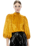 ANNABELLE PUFF SLEEVE BLOUSE - AUTUMN GOLD