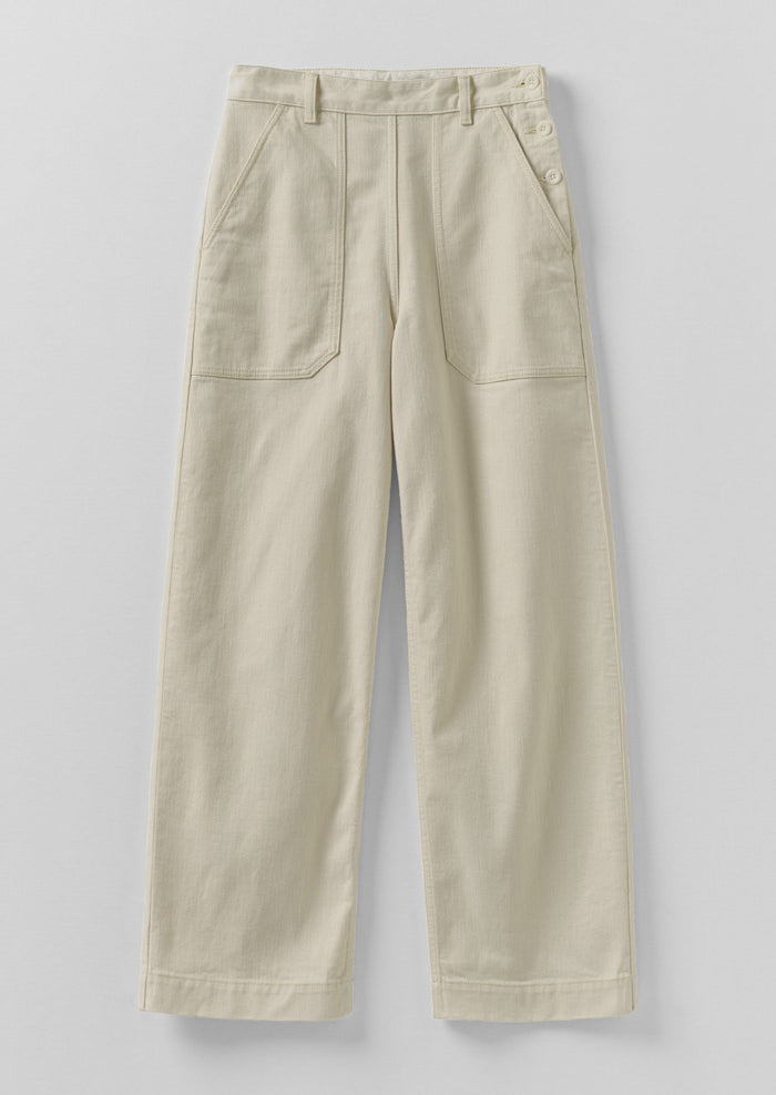 Annie Denim Full Length Jeans | Ecru