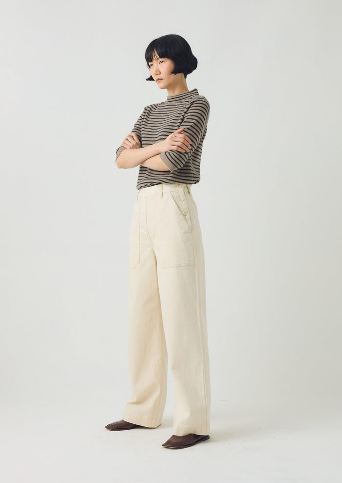 Annie Denim Full Length Jeans | Ecru