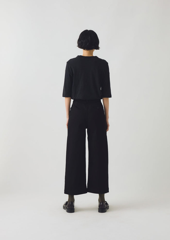 Annie Denim Side Button Jeans | Black