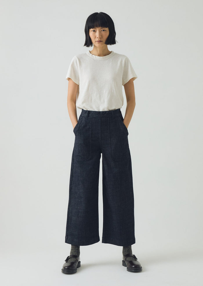 Annie Denim Side Button Jeans | Indigo