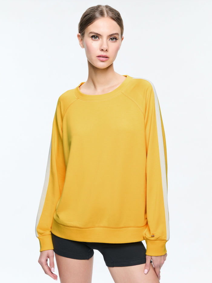 A+O X BIG FEELINGS ALLI CUSTOM CREWNECK - SUNSHINE YELLOW