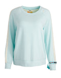 A+O X BIG FEELINGS ALLI SLOUCHY CREWNECK - SOOTHING BLUE