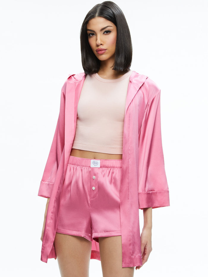 A+O X BIG FEELINGS BECCA ROBE - PRETTY PINK