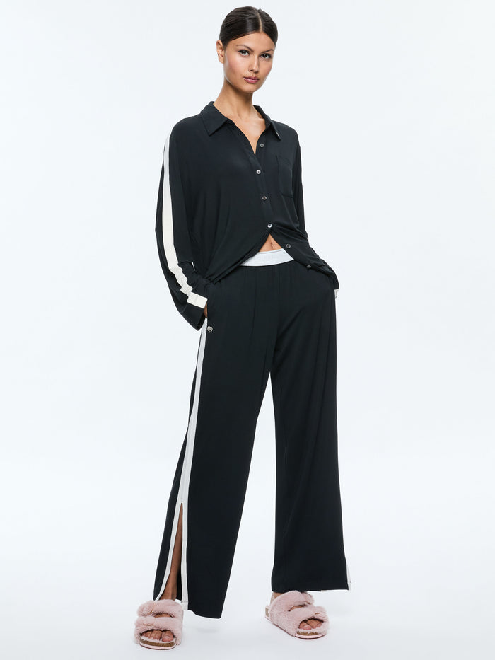 A+O X BIG FEELINGS NICO LONG SLEEVE PJ SET - BLACK