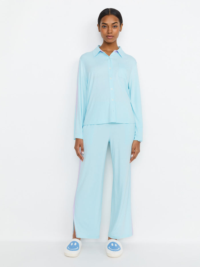 A+O X BIG FEELINGS NICO LONG SLEEVE PJ SET - SOOTHING BLUE