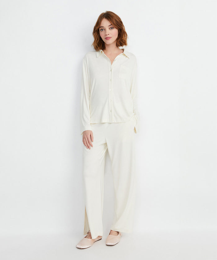 A+O X BIG FEELINGS NICO LONG SLEEVE PJ SET - SERENE CREAM