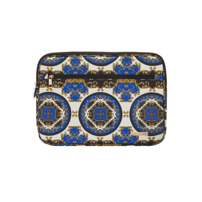 A+O X FABFITFUN LAPTOP SLEEVE - REGAL ROMANCE SAPPHIRE