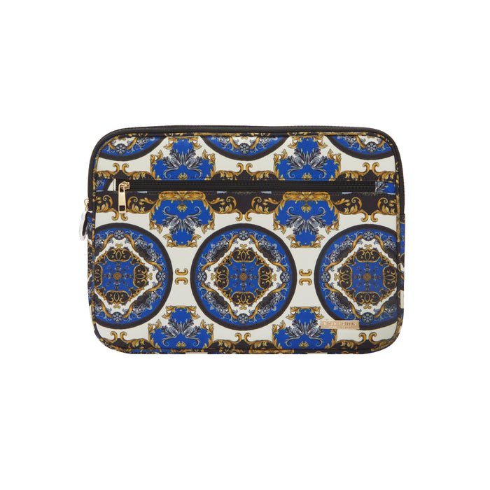 A+O X FABFITFUN LAPTOP SLEEVE - REGAL ROMANCE SAPPHIRE