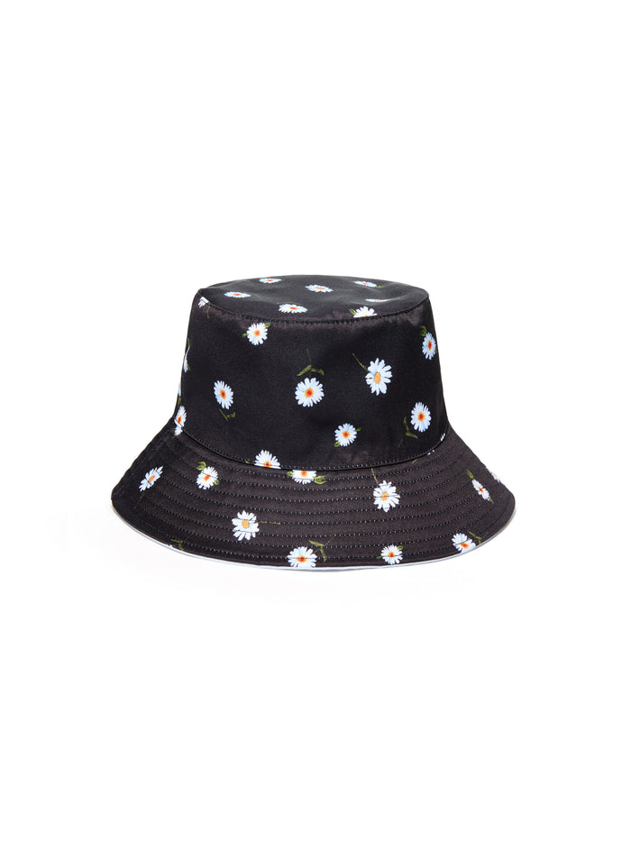 AO X FABFITFUN REVERSIBLE BUCKET HAT - DAISY PRINT