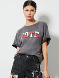 A+O X I AM A VOTER® EVAN OVERSIZED TEE - UNITED