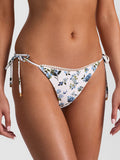 A+O X PQ SWIM REVERSIBLE FULL BIKINI BOTTOM - AMERICAN BEAUTY OFF WHITE