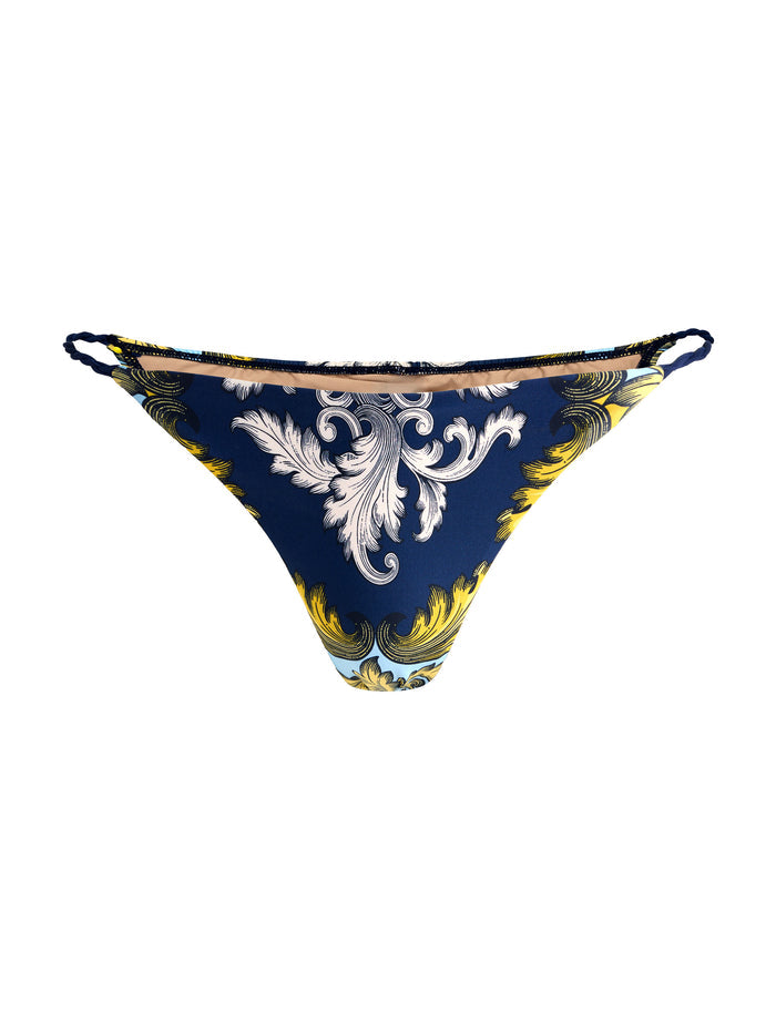 A+O X PQ SWIM TEENY BIKINI BOTTOM - ANTIQUE SCROLL