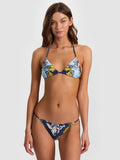 A+O X PQ SWIM TRIANGLE BIKINI TOP - ANTIQUE SCROLL