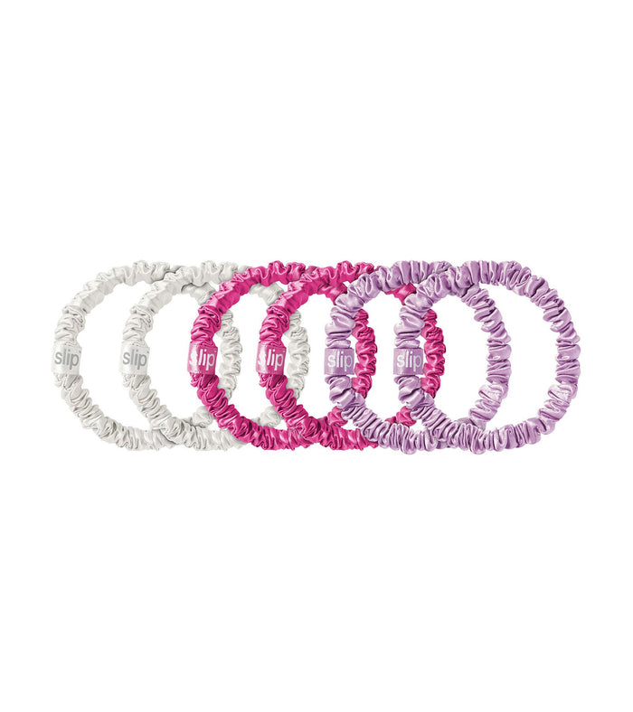 A+O X SLIP SILK SKINNY SCRUNCHIE SET - MULTI