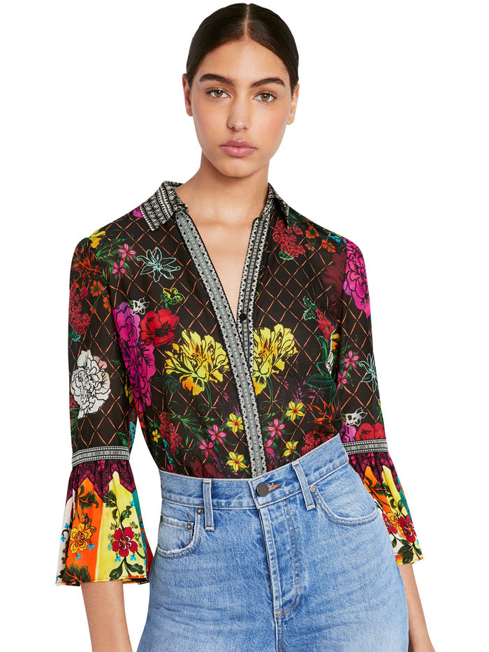 ARCHER COLORBLOCK CROP TOP - MONA MULTI