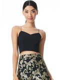 ARCHER CROPPED CAMI - BLACK