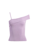 ARLETTA ASYMMETRICAL CROP TANK - LAVENDER