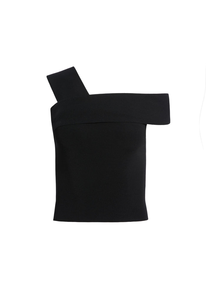 ARLETTA OFF THE SHLR CRP SWTR - BLACK