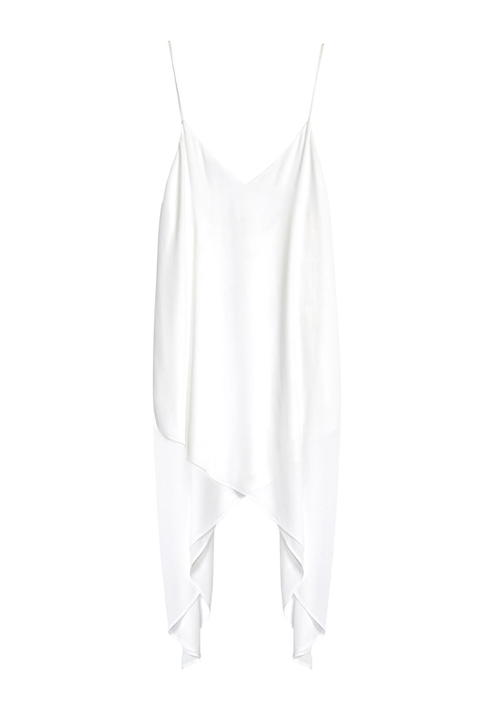 ARLIE LONG CROSSOVER CAMI - WHITE