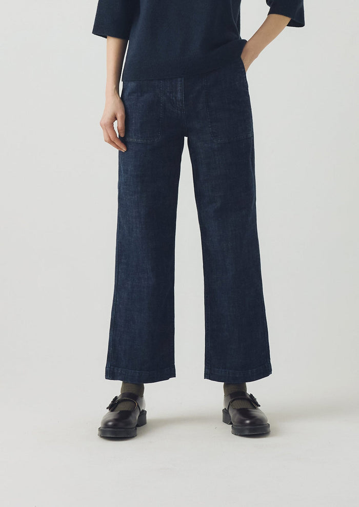 Ashley Cropped Jeans | Indigo