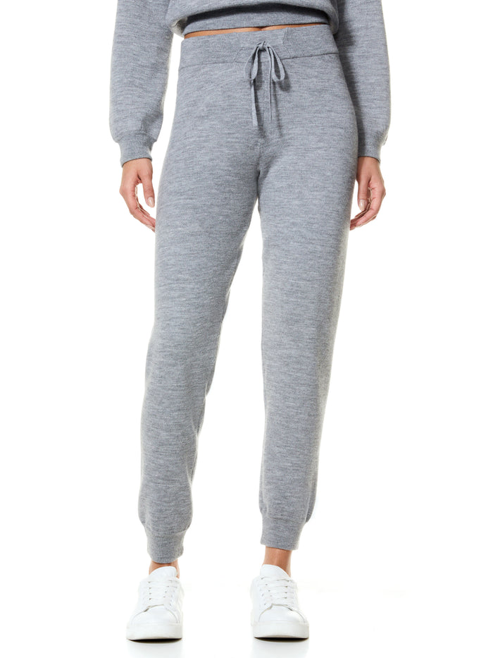 ASPEN KNIT JOGGER - MED HEATHER GREY